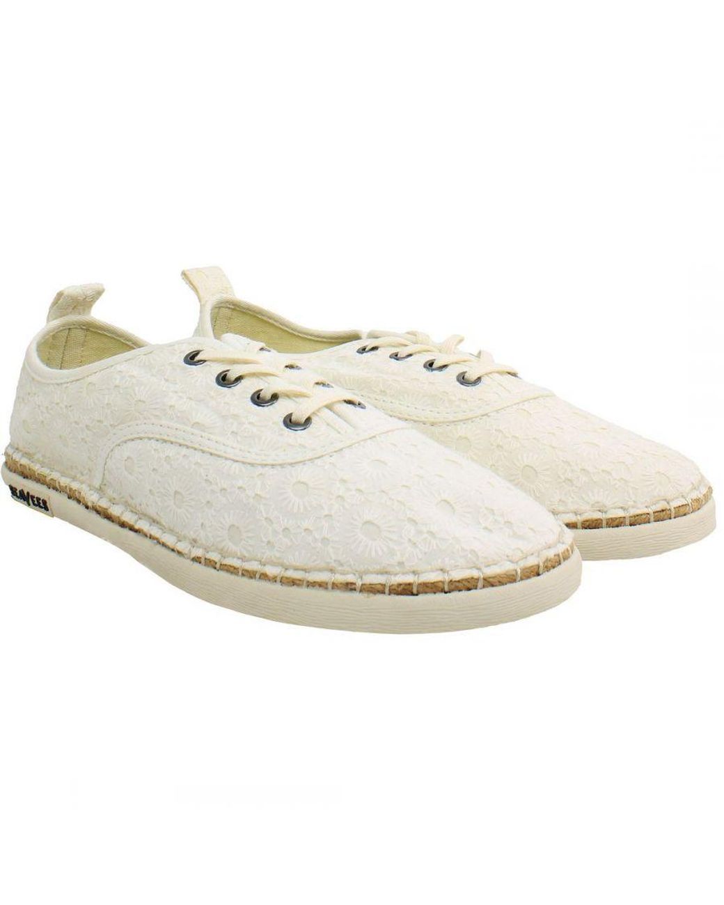 Seavees White Sorrento Shoes Canvas