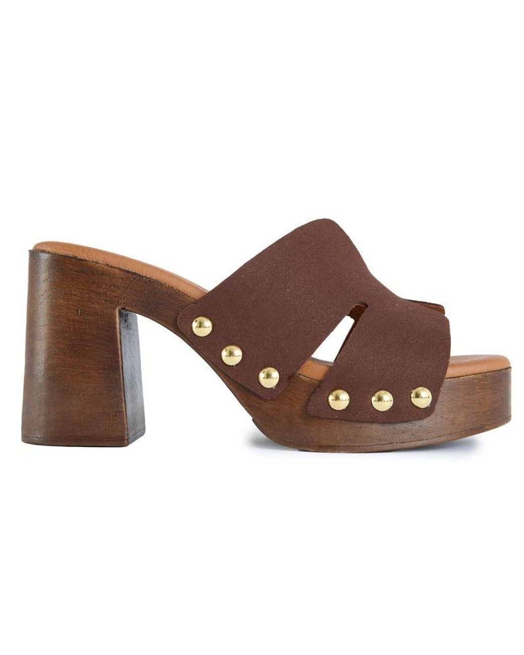 V.Gan Brown Vegan Oxi Clog Sandals