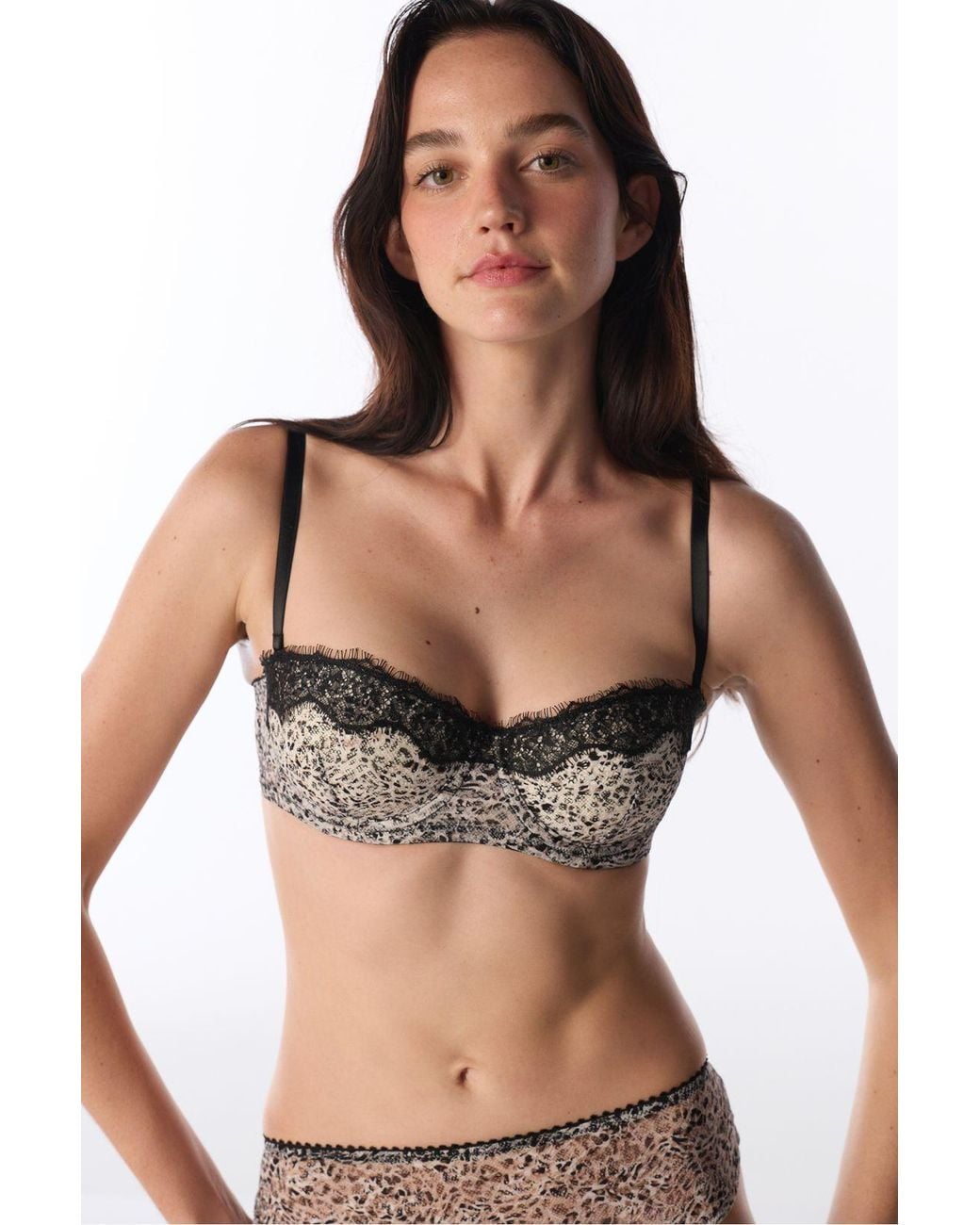 Penti Multicolor Stardoll Printed Leopard Pattern Padded Push Up Bra