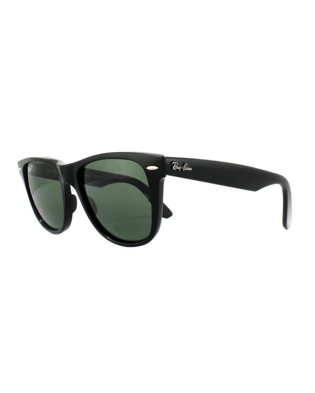 Ray-Ban Green Sunglasses Wayfarer 2140 901/58 G-15 Polarized Large 54Mm