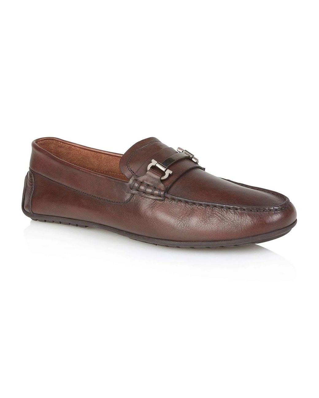 Silver Street London Brown Austin Loafers for men