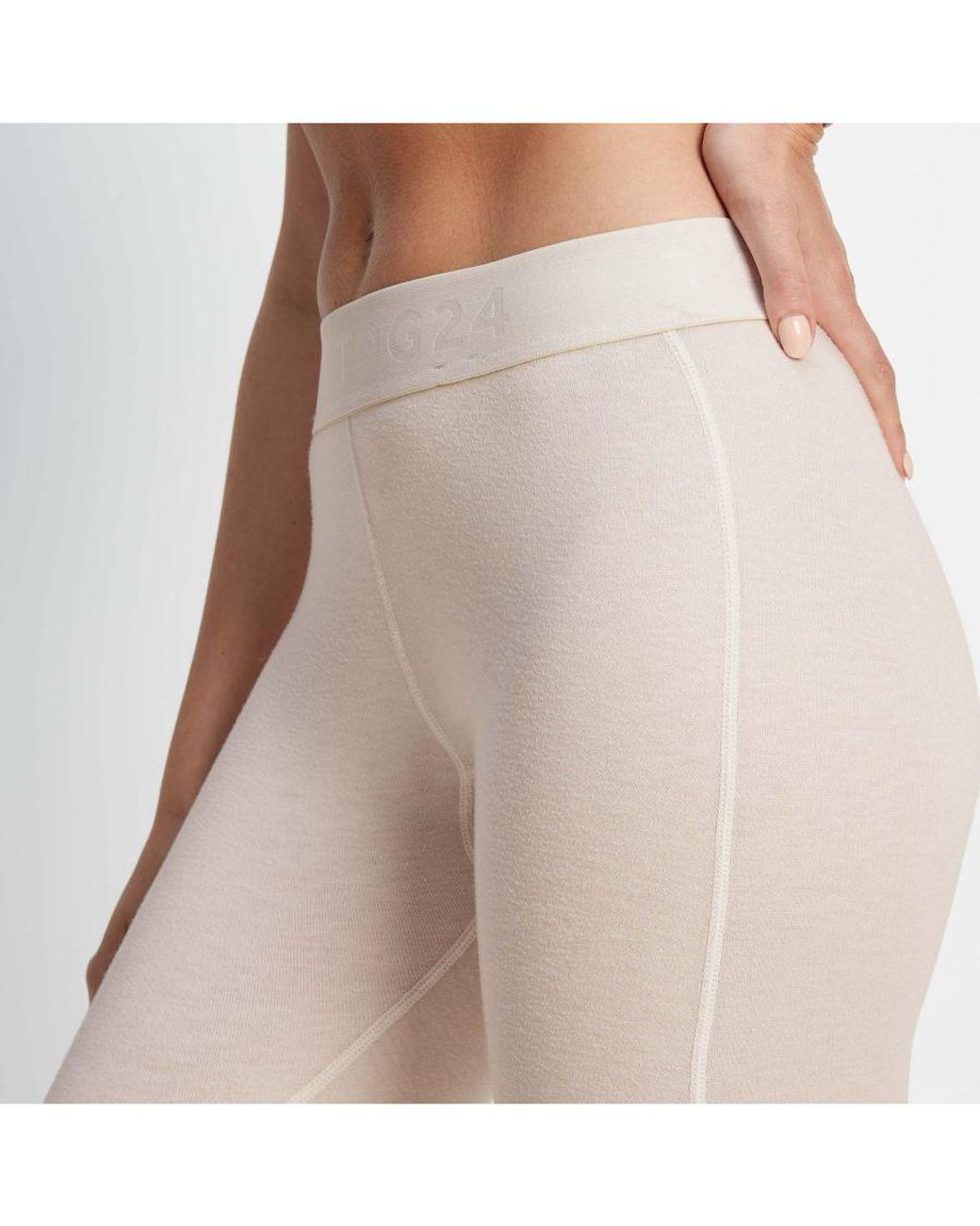 TOG24 White Meru Cashmere Touch Base Layer Leggings Off