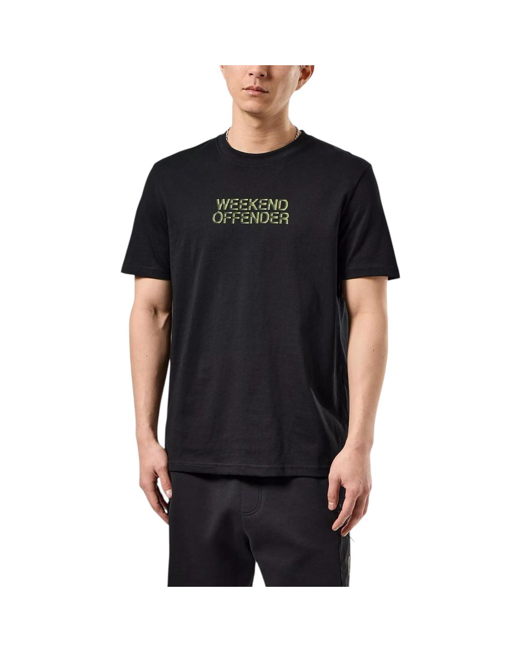Weekend Offender Black Bucci High Density Printed T Shirts Summer Top Cotton Tee for men