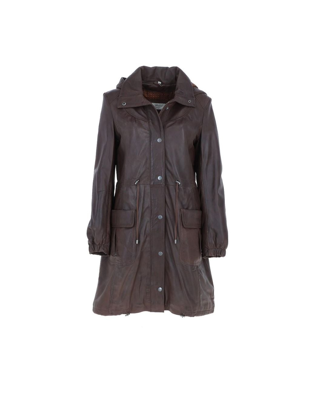Ashwood Leather Brown 'Brienne' Real Duffle Coat