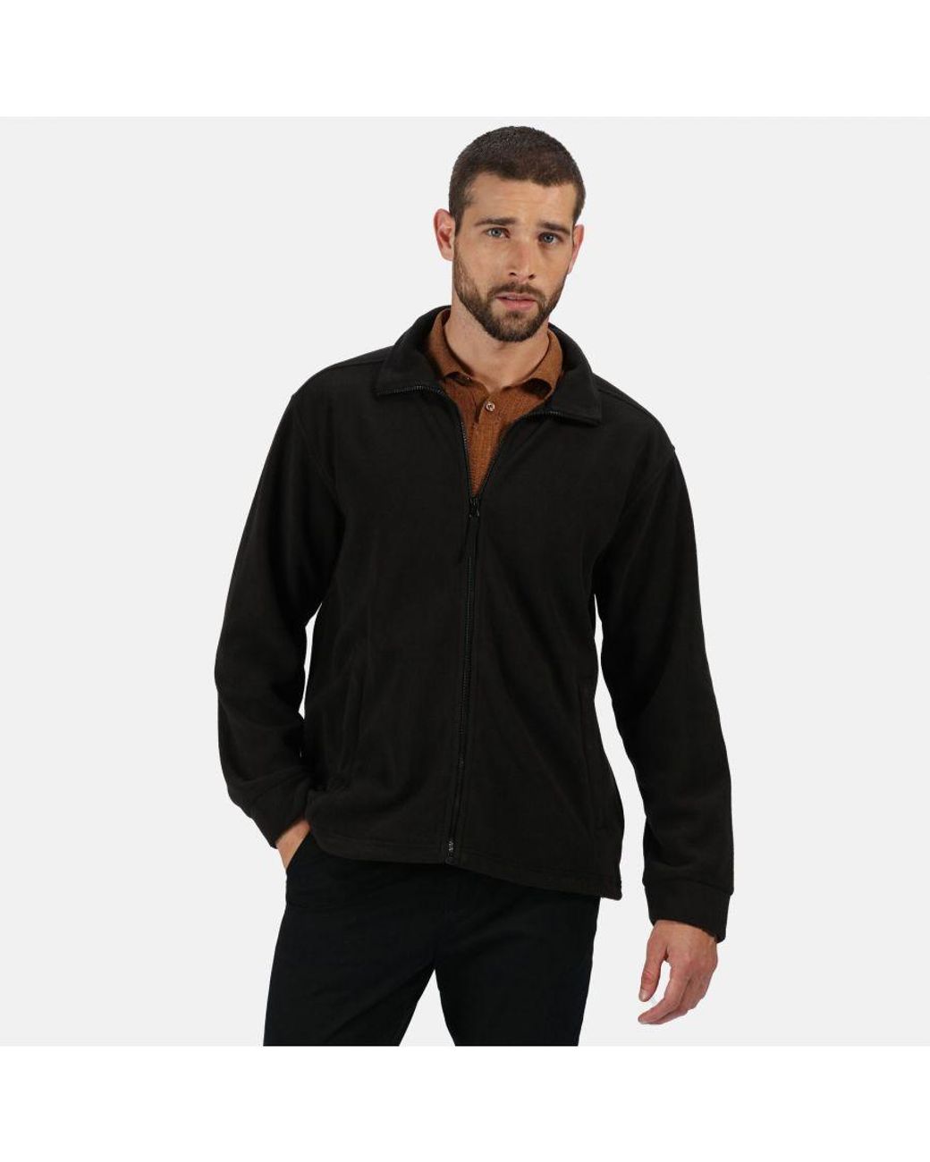 Regatta Black Thor 350 Full Zip Fleece Jacket for men