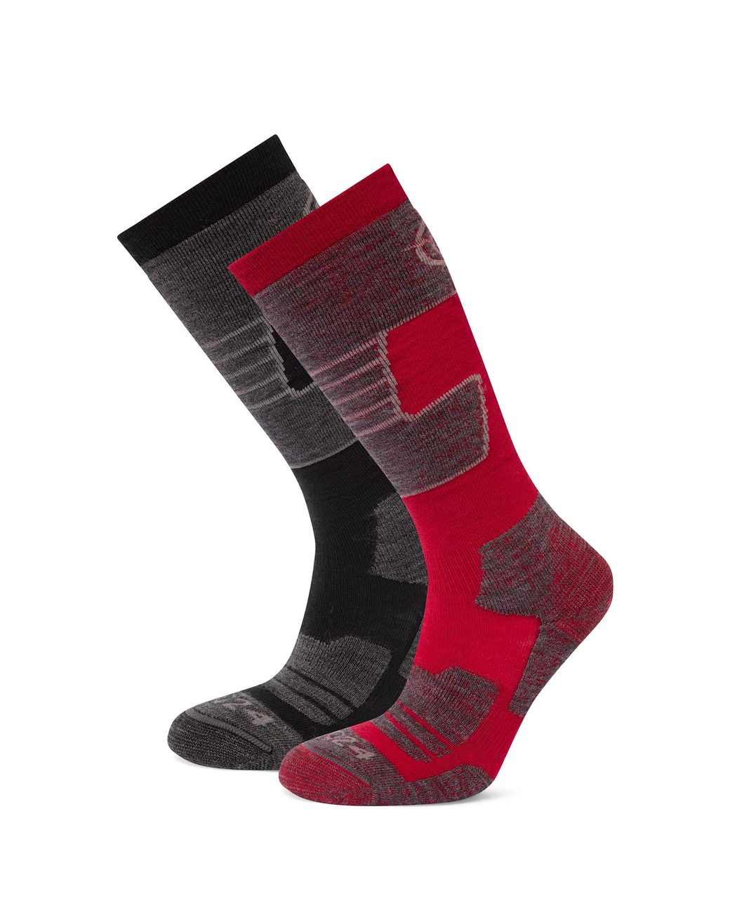 TOG24 Red Linz 2 Pack Ski Socks/Chilli Wool for men