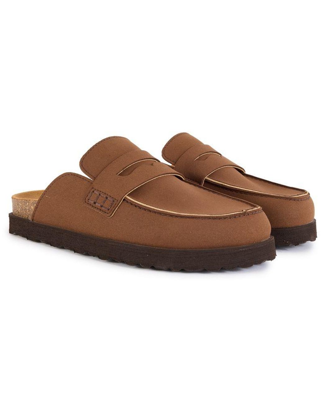 V.Gan Brown Vegan Root Comfort Footbed Shoes