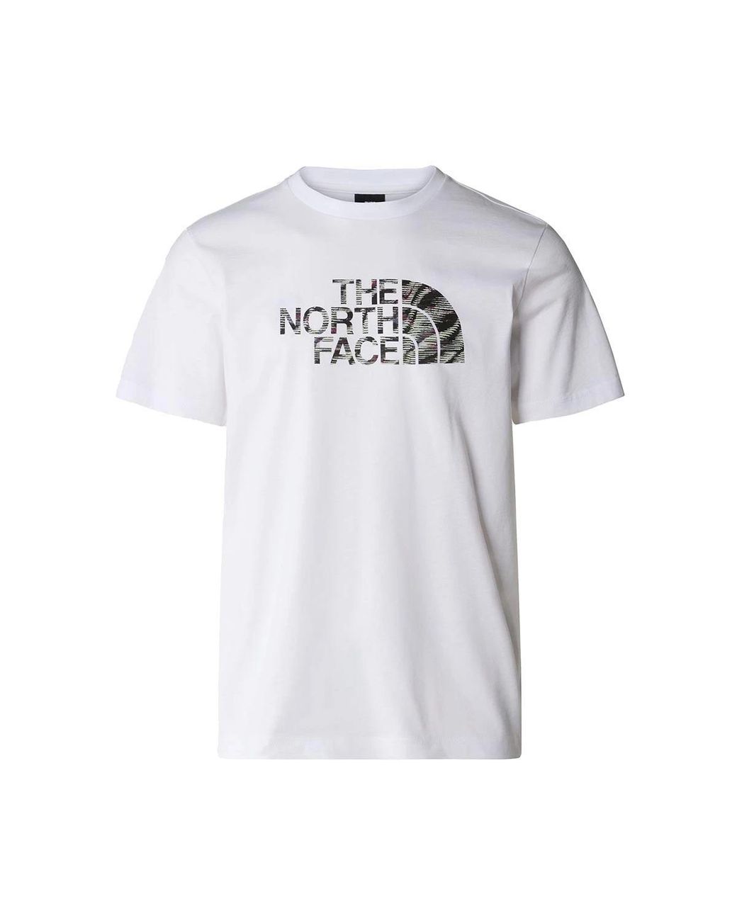 The North Face White Short Sleeve Easy T Shirt Tnf/Beta Flash Cotton for men