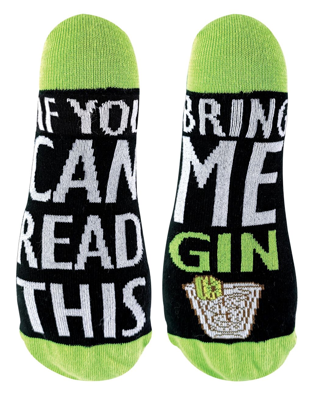 Sock Snob Green If You Can Read This Socks Bring Me Gin for men