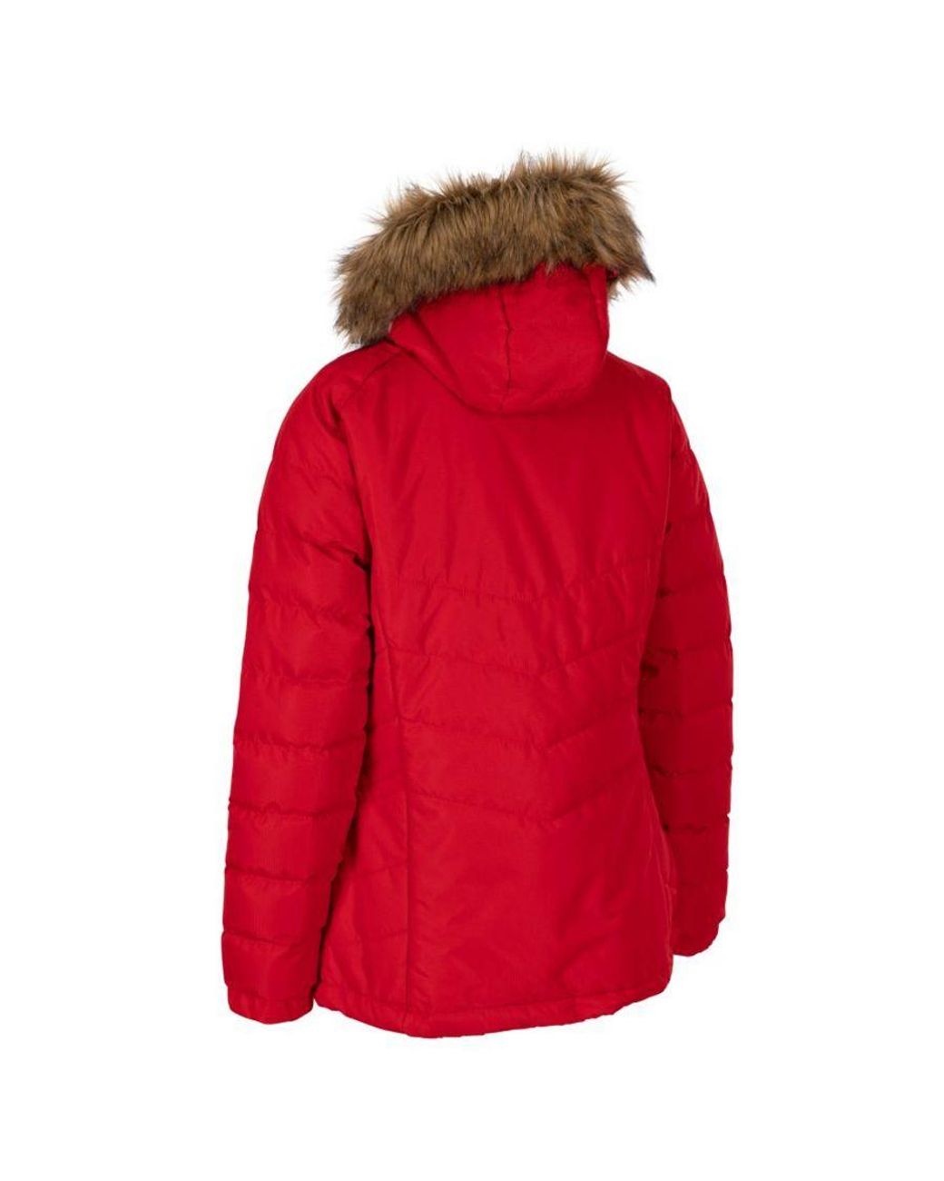 Trespass Red Ladies Nadina Waterproof Padded Jacket