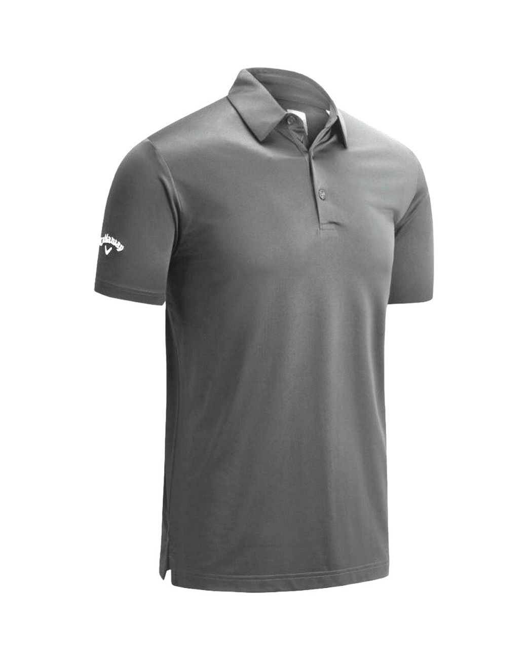 Callaway Apparel Gray Swing Tech Solid Colour Polo Shirt for men