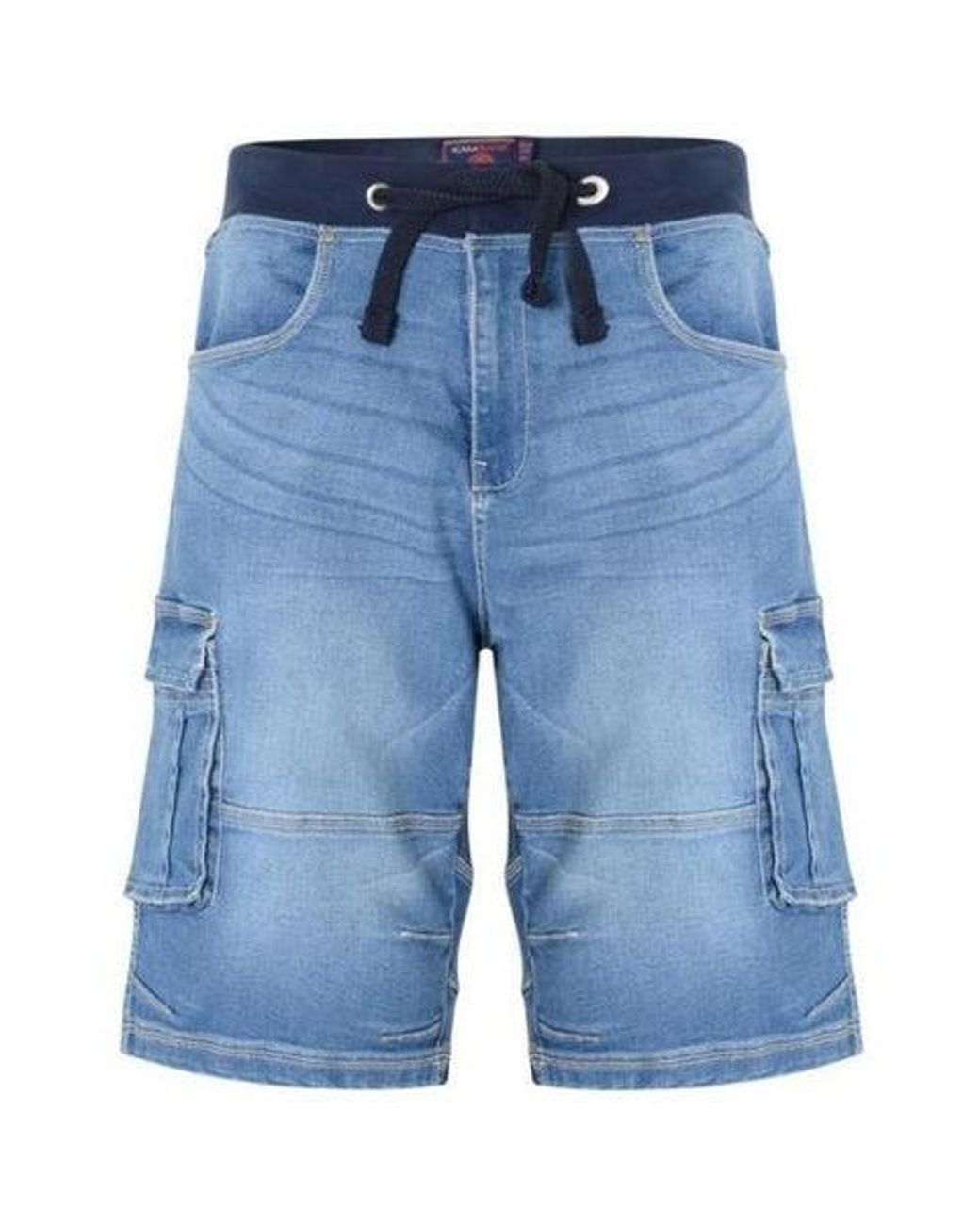 KAM Jeanswear Blue Kam Big & Tall Cargo Combat Shorts for men