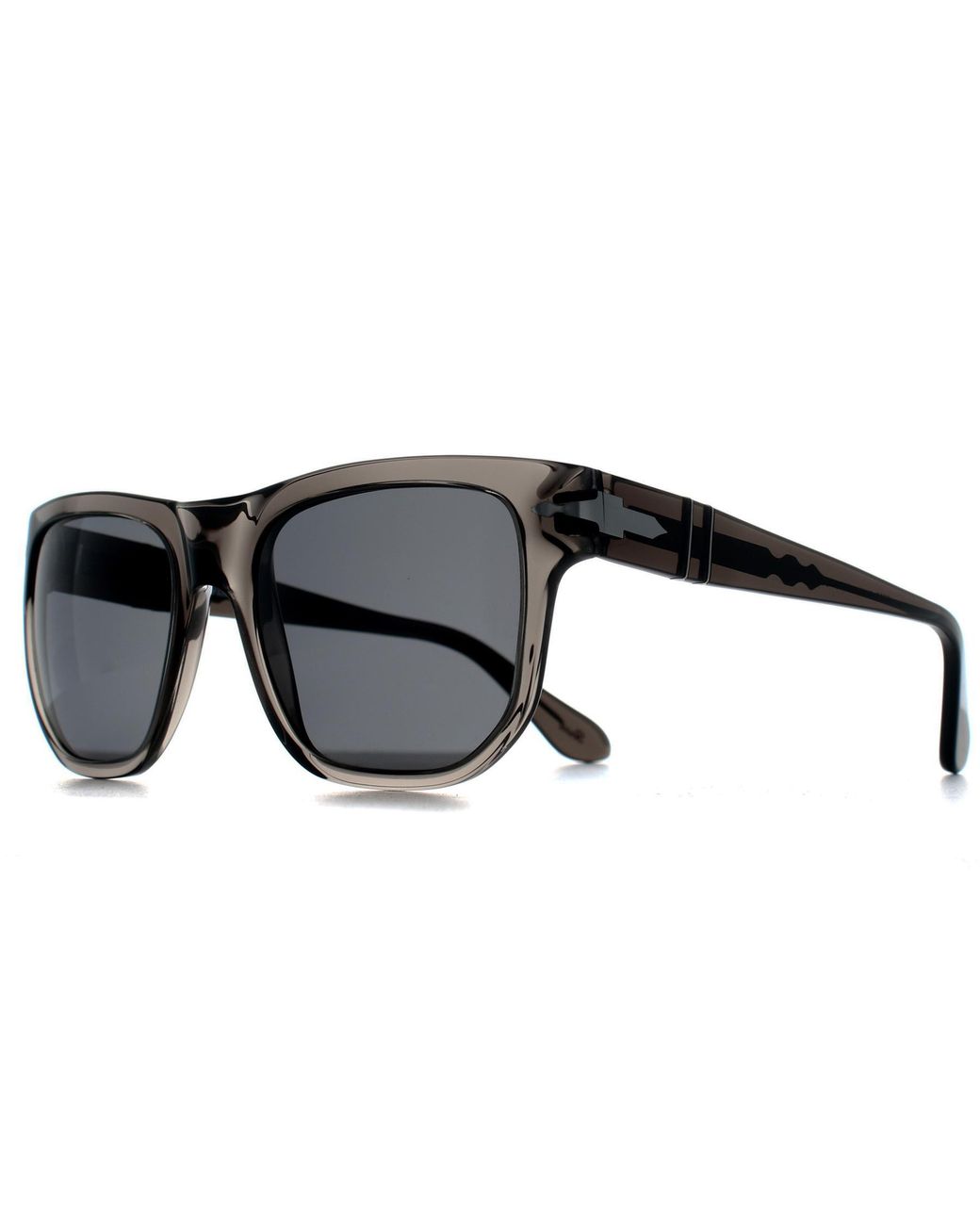 Persol Gray Square Opal Smoke Dark Polarized Po3306S