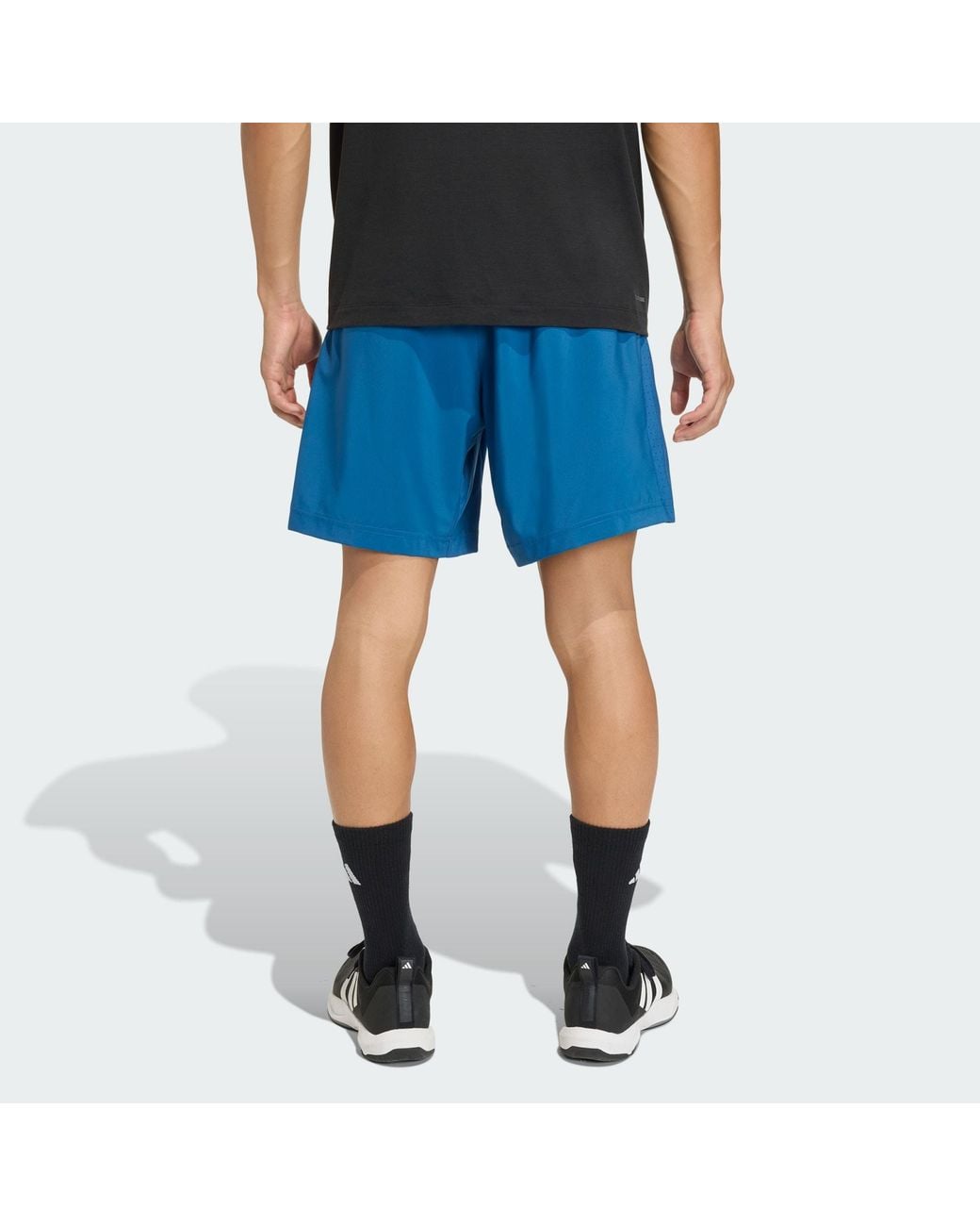 Adidas Originals Blue Workout Essentials Base Woven Short for men