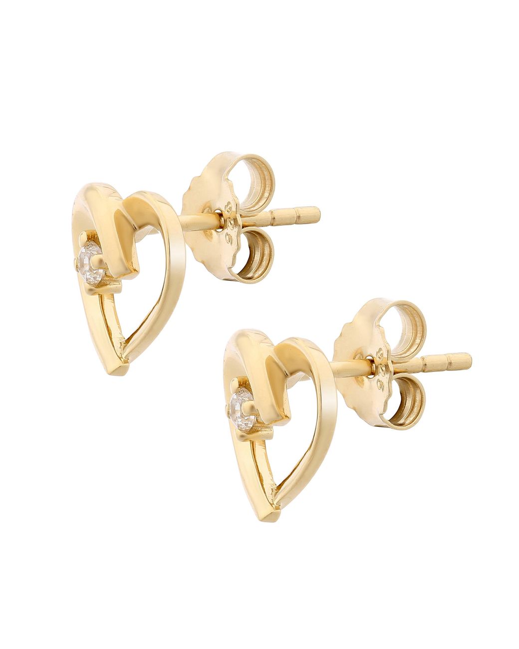 Orphelia Metallic 'Mera' 925 Sterling Stud Earrings