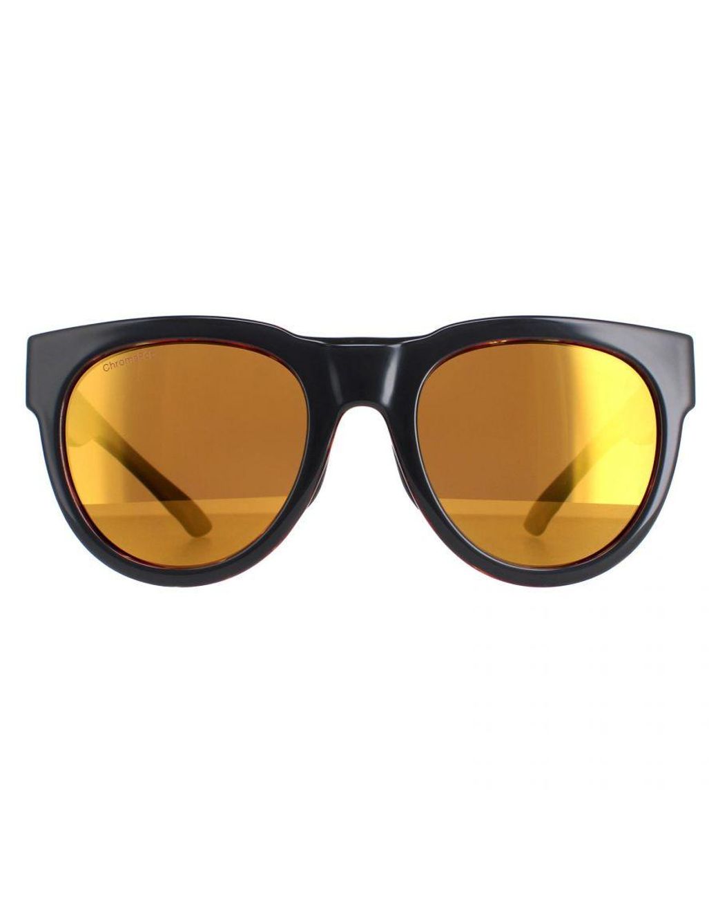Smith Brown Round Mirror Polarised Crusader
