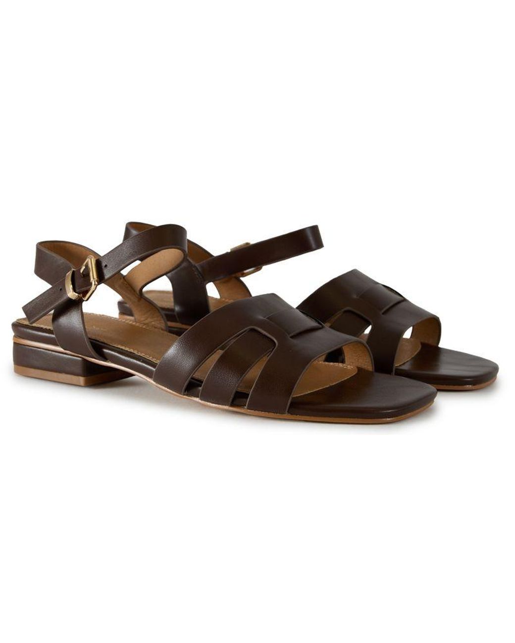 SOLESISTER Brown January Strappy Sandals