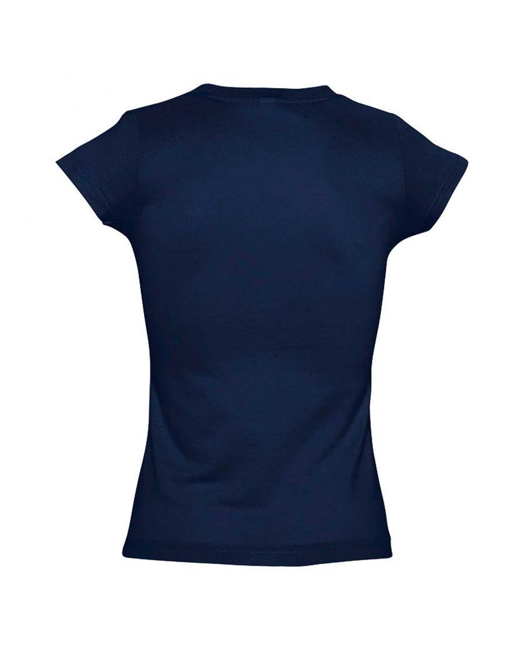 Sol's Blue Ladies Moon V Neck Short Sleeve T-Shirt (French)