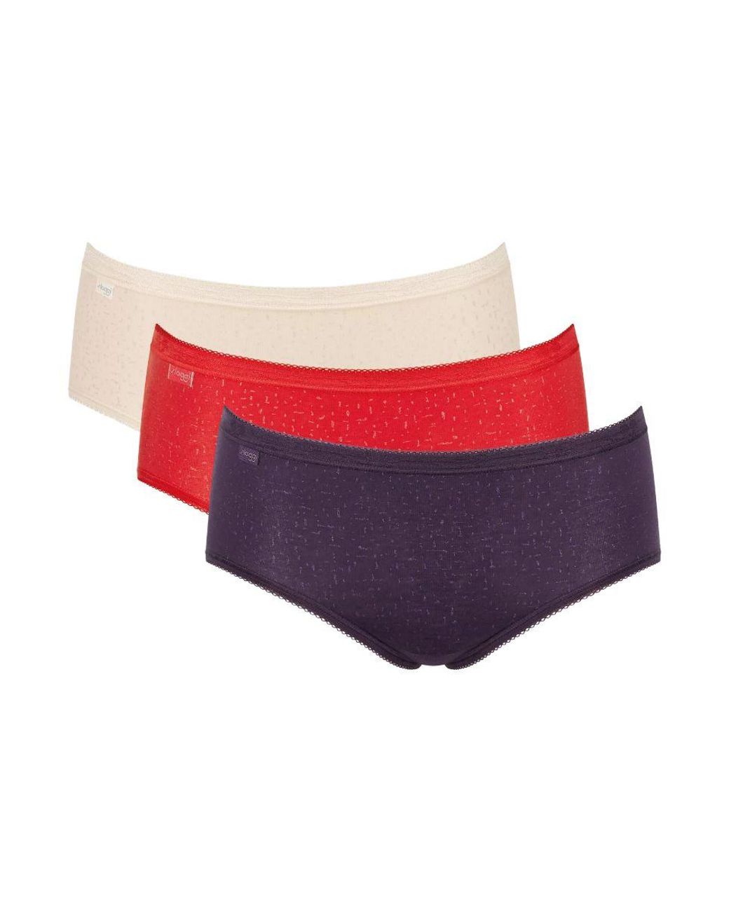 Sloggi Red Basic+ Midi 3 Pack Briefs