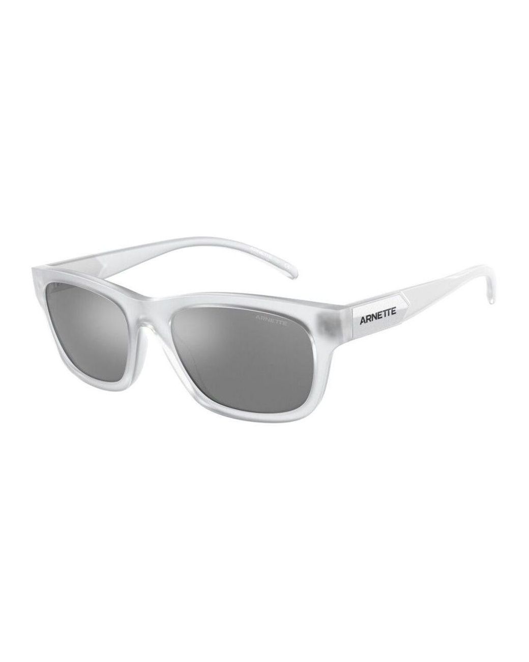 Arnette Gray An4284 Frosted Crystal Mirror Sunglasses for men
