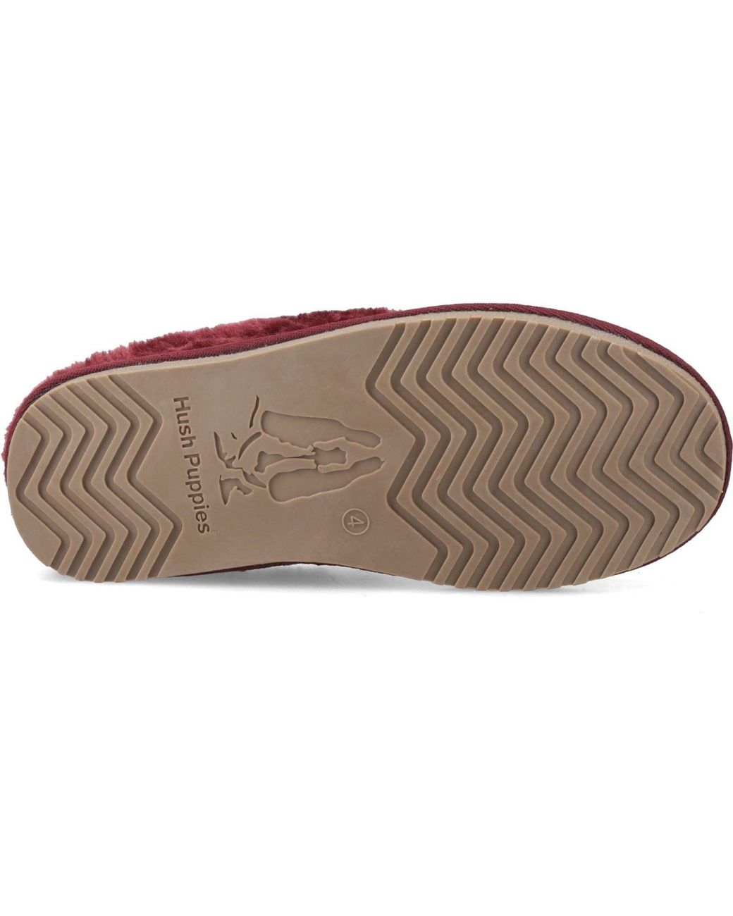 Hush Puppies Red Amara Suede Bordeaux Slippers