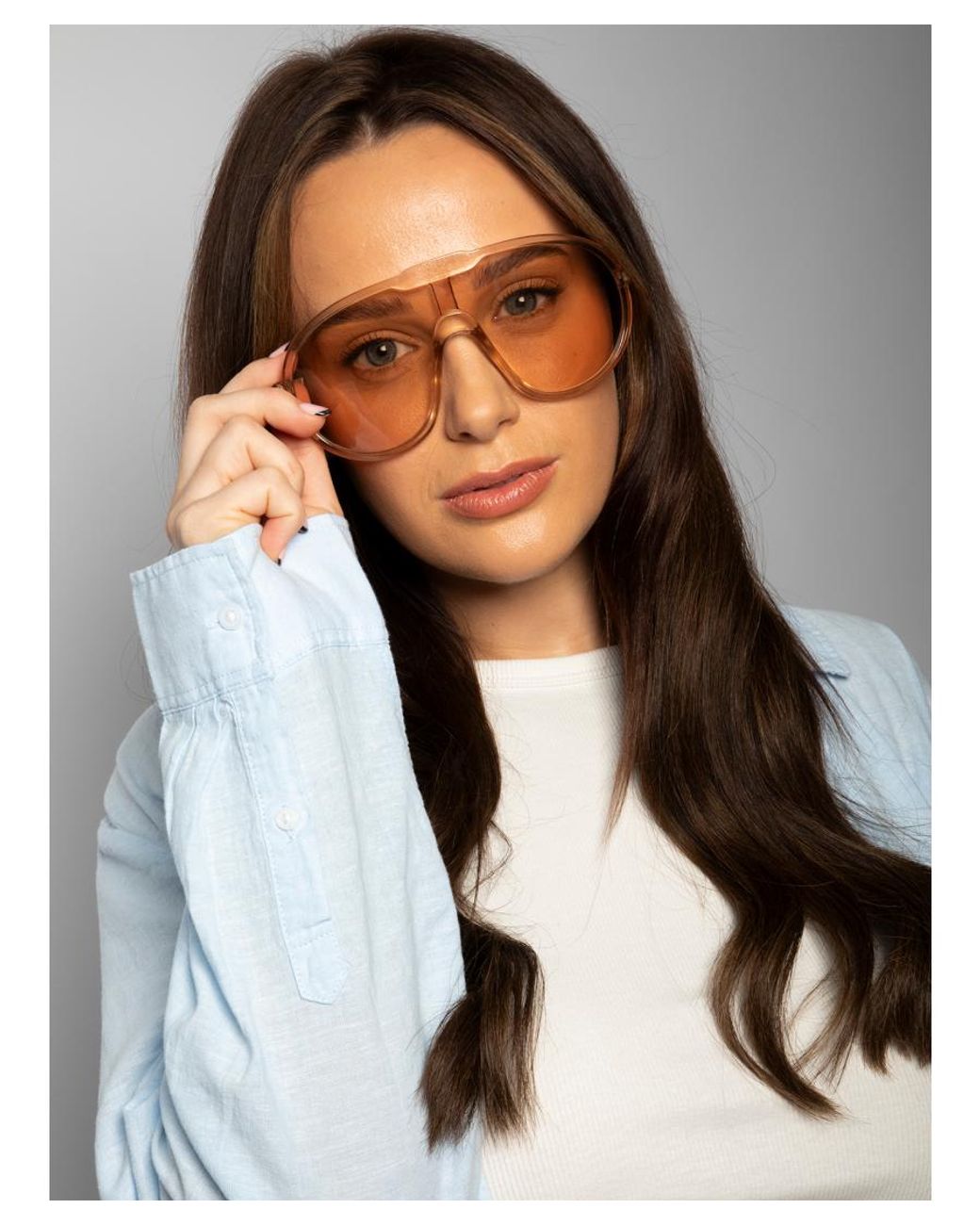 SVNX Gray Wave Mask Sunglasses