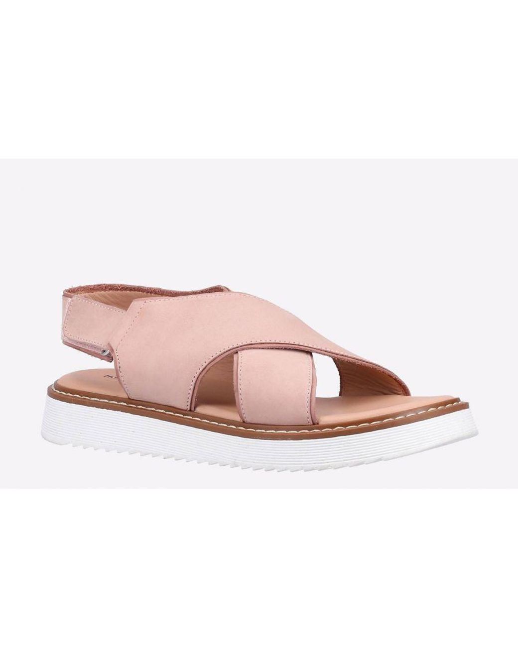Hush Puppies Pink Clarissa Cross Over Sandals