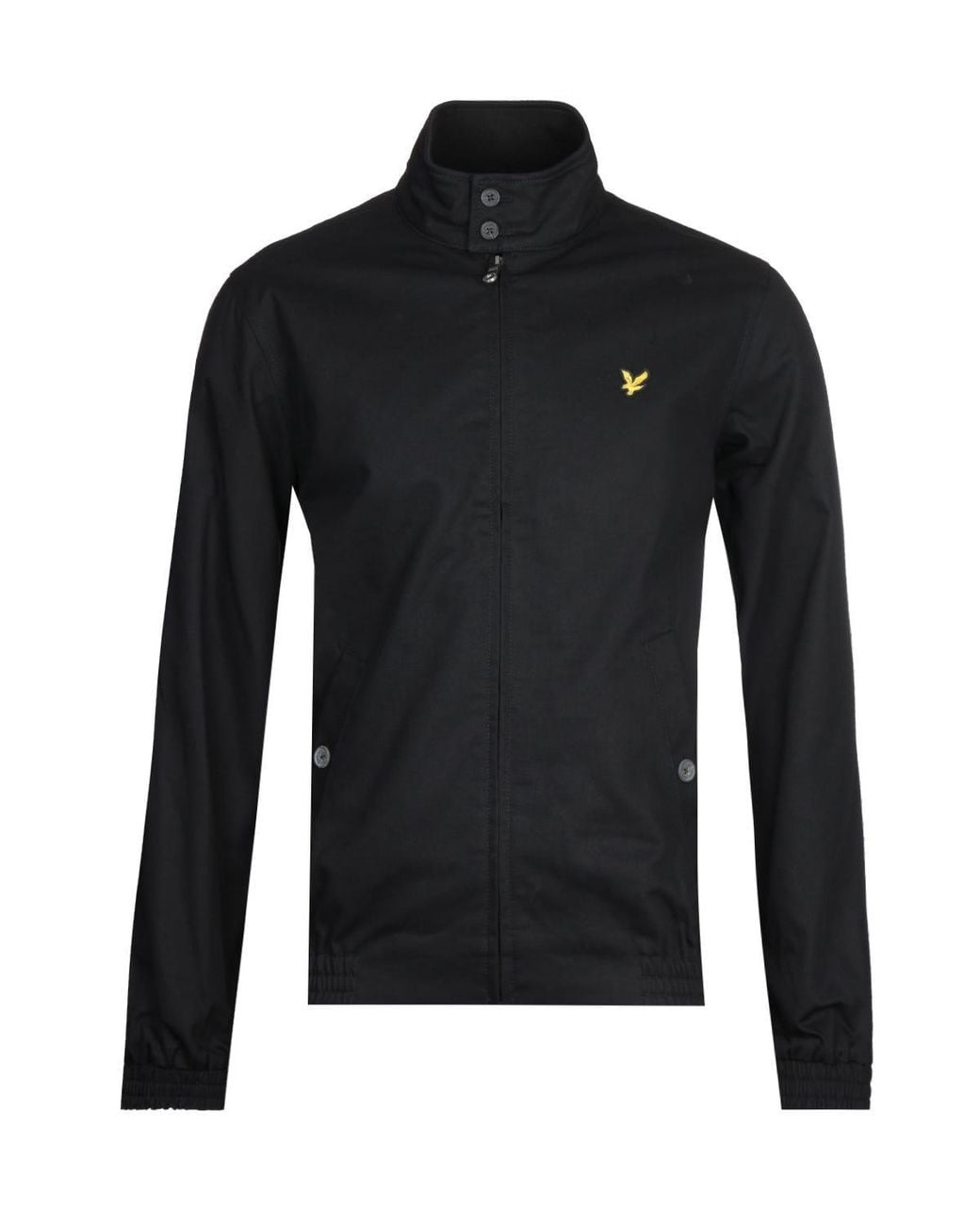 Lyle & Scott Black Jet Harrington Jacket for men
