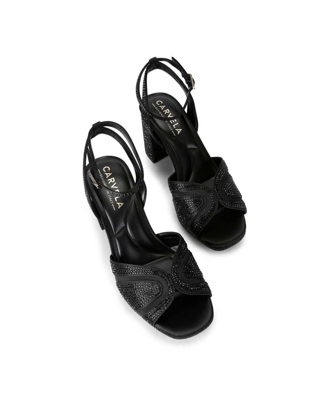 Carvela Kurt Geiger Black Fantastico Platform Sandals