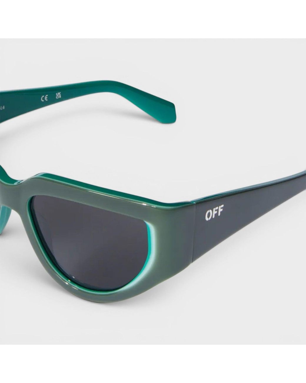 Off-White c/o Virgil Abloh Blue Logo Print Sunglasses for men