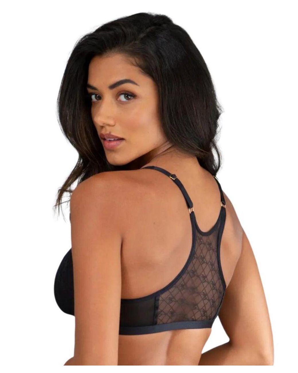 Pour Moi Blue Logo Mania Bralette Bra