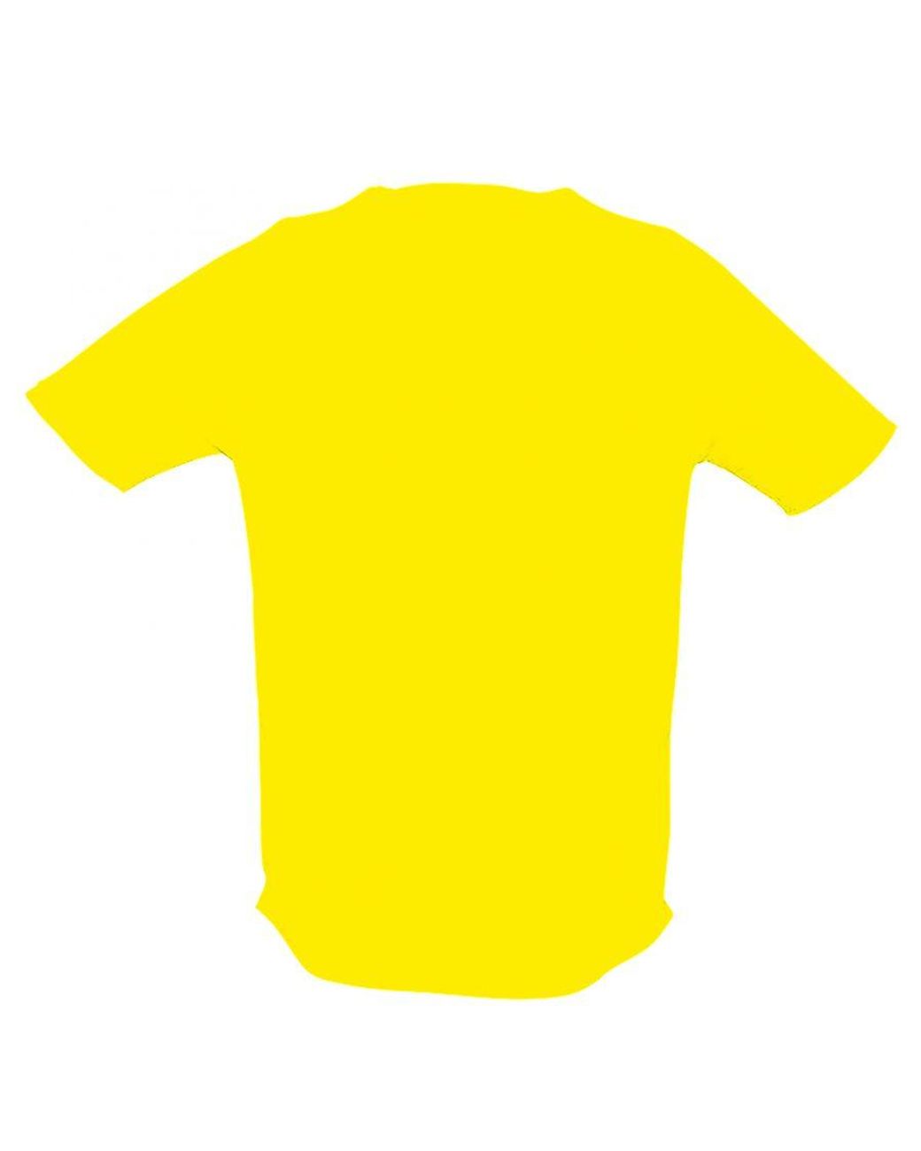 Sol's Yellow Sporty Short Sleeve Performance T-Shirt (Lemon) for men