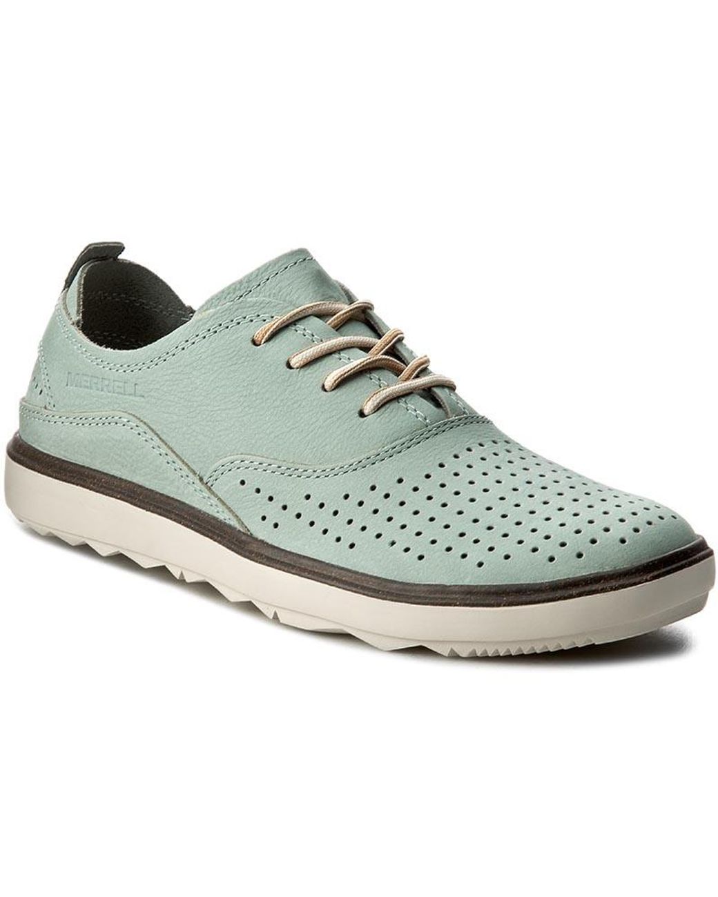 Merrell Blue Around Town Lace Air Light Shoes Nubuck Leather