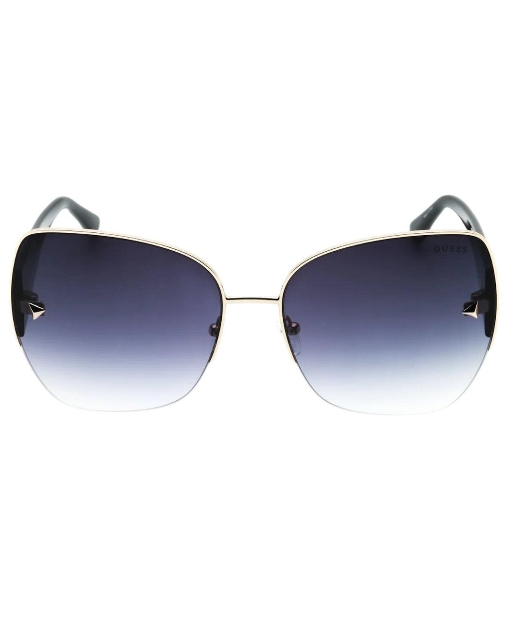 Guess Blue Detail Frame Smoke Gradient Lens Sunglasses for men