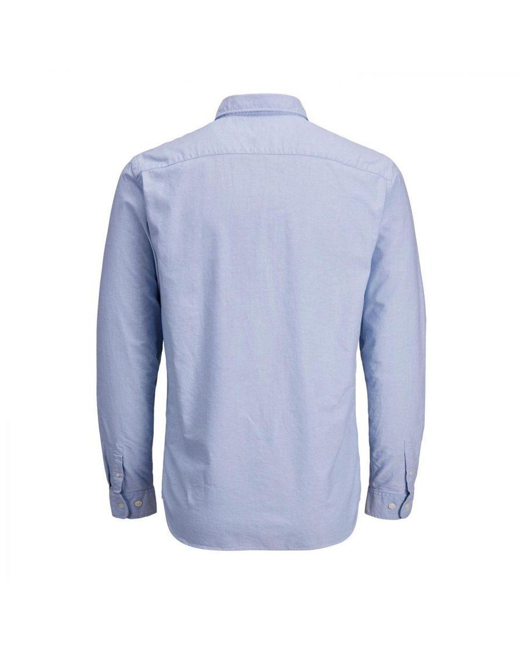 Jack & Jones Blue Shirt Long Sleeve With Collars Slim Fit Casual Top Wear for men