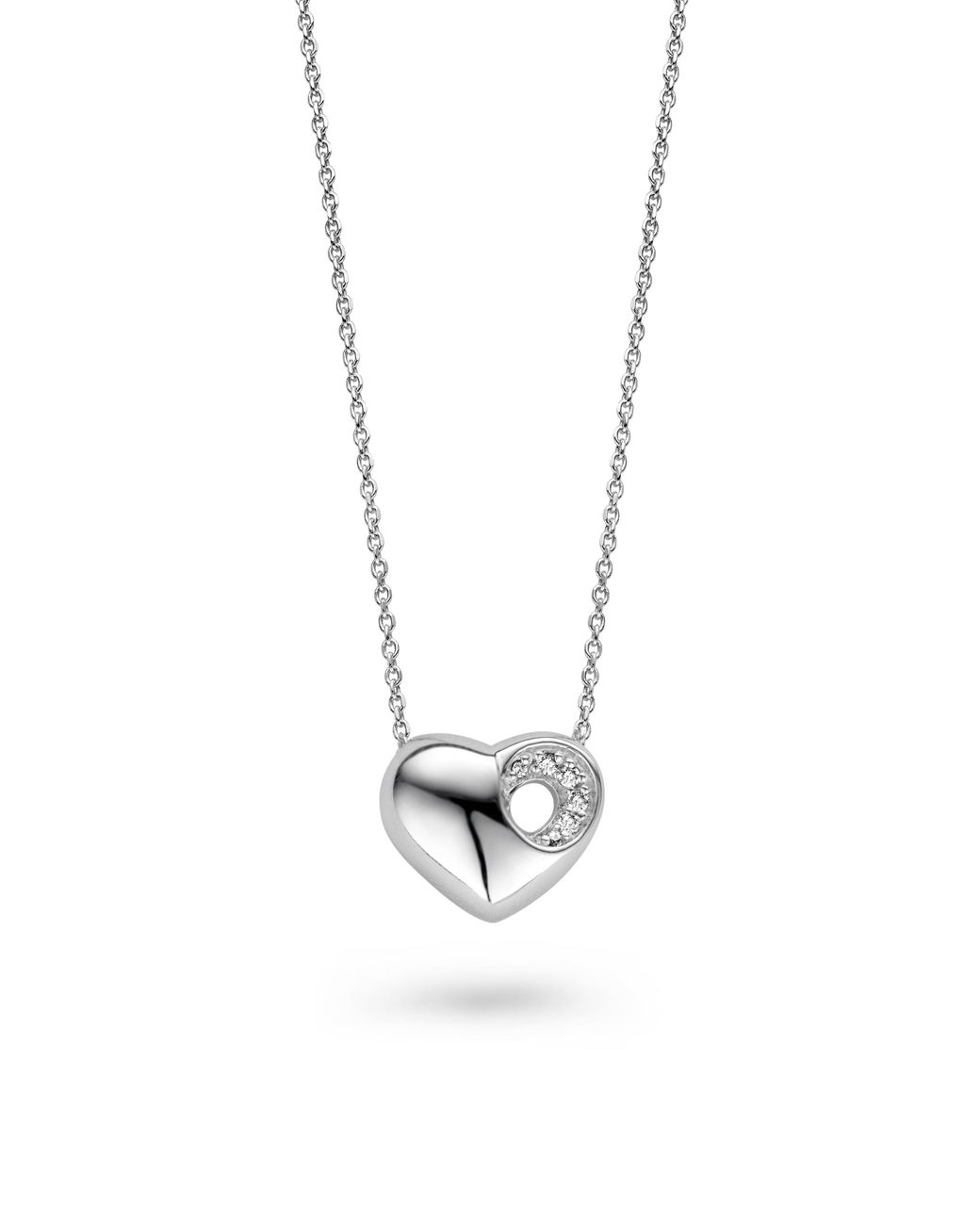 Orphelia Black 925 Sterling Chain With Pendant