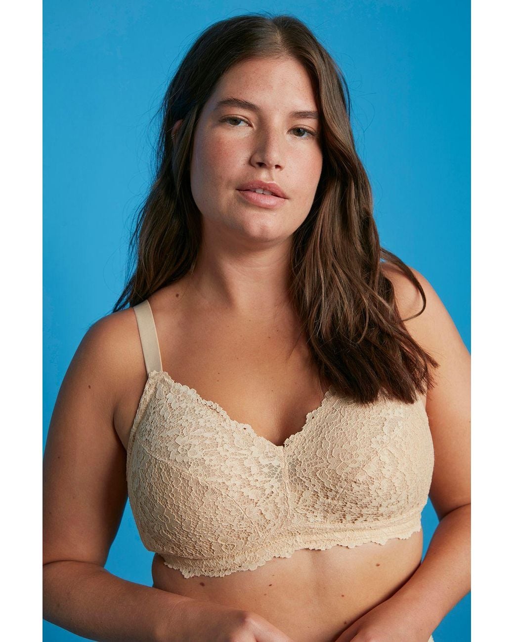Penti Natural Lace Bralette With Adjustable Straps