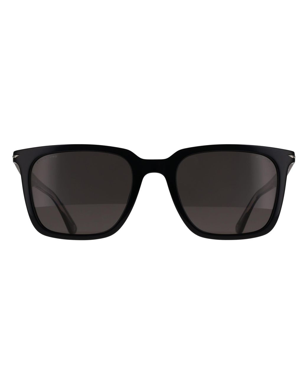 Police Black Rectangle Shiny Smoke Splq80 for men