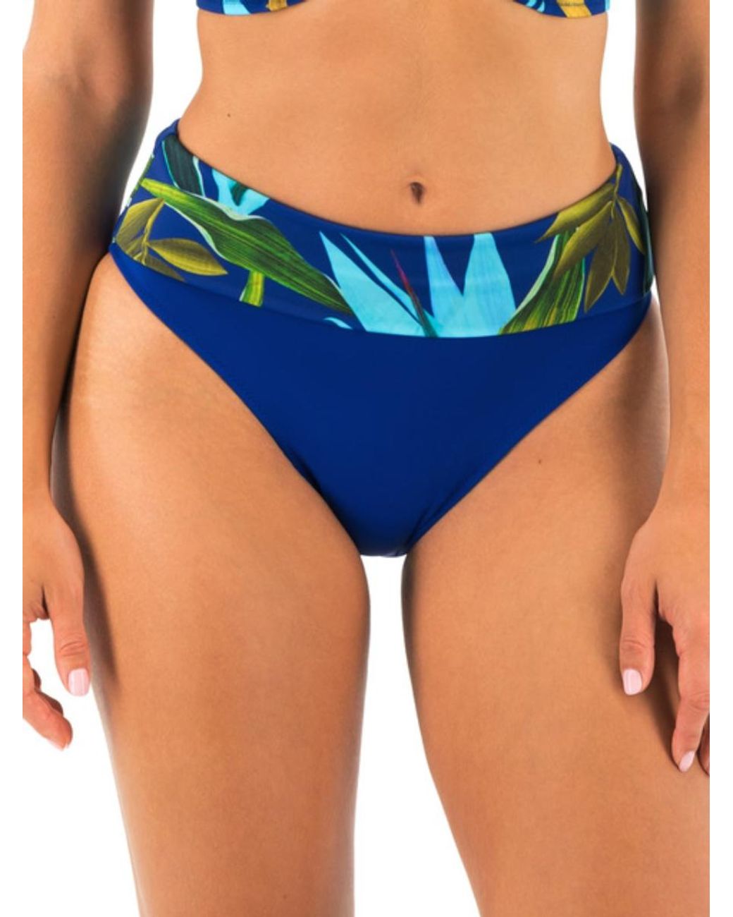 Fantasie Blue Fold-Over Bikini Briefs