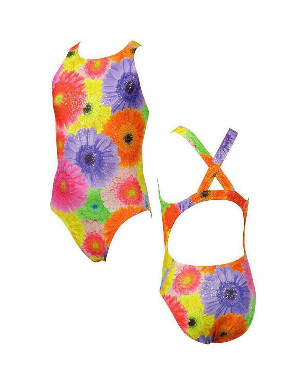 Maru Multicolor Tek Back Swimming Costume