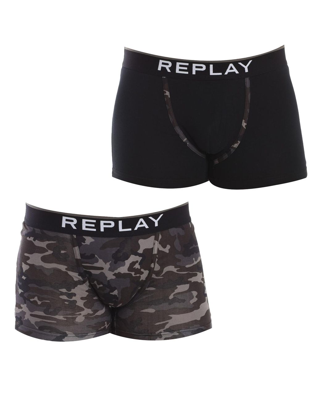 Replay Black Pack-2 Boxers I101195 for men