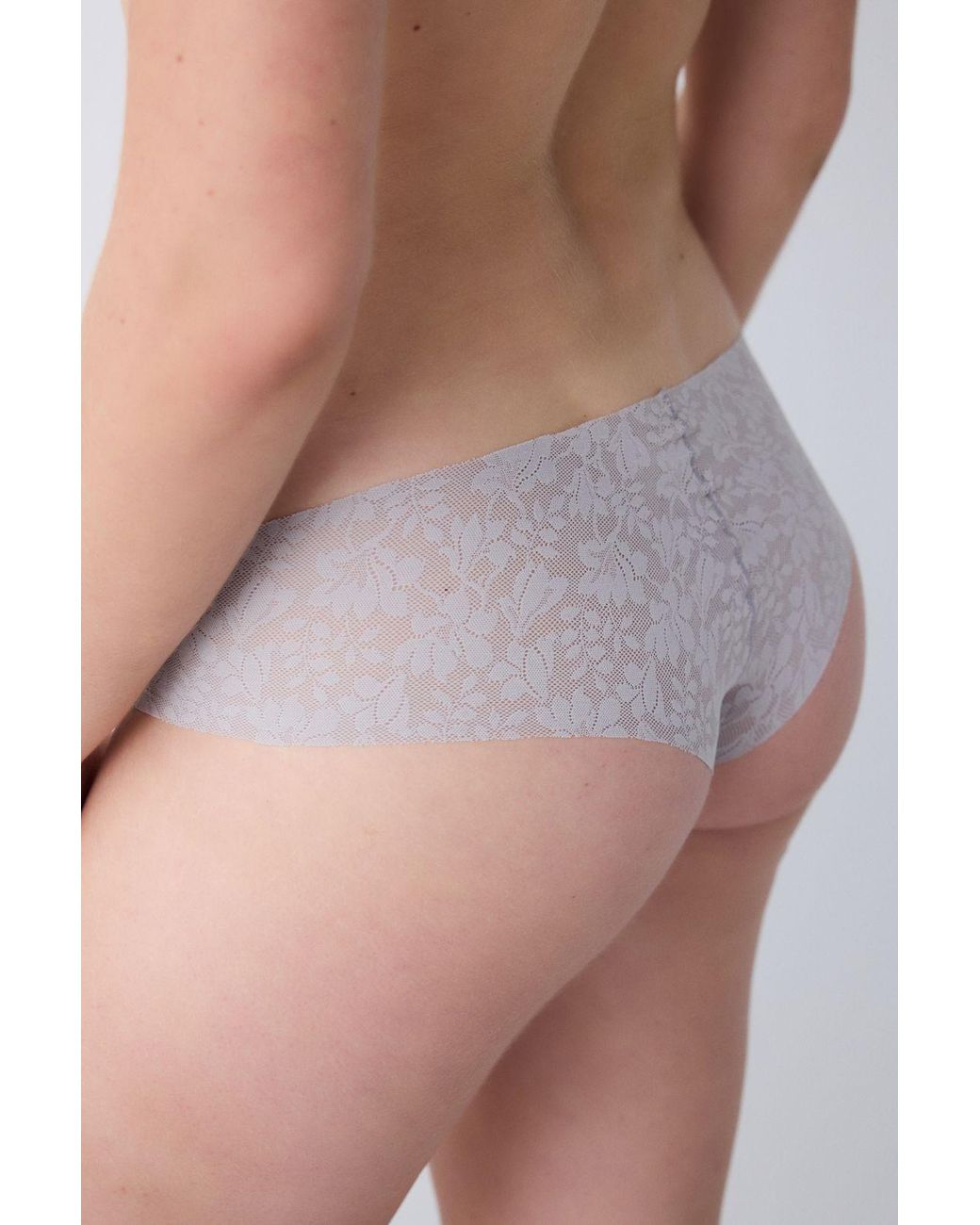 Penti Pink Low-Waist Floral Lace Hipster Brief