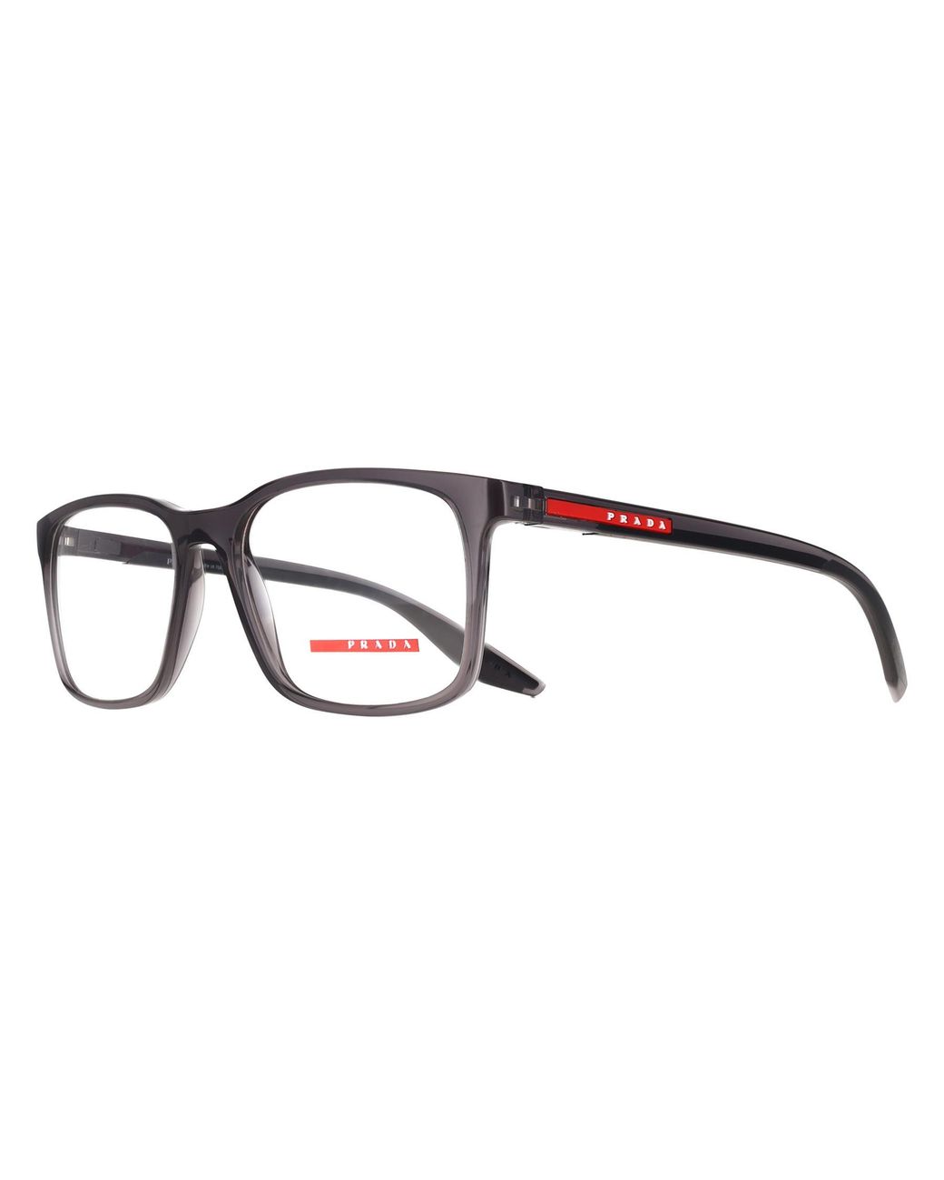 Prada Sport Brown Rectangular Crystal Ps08Rv for men