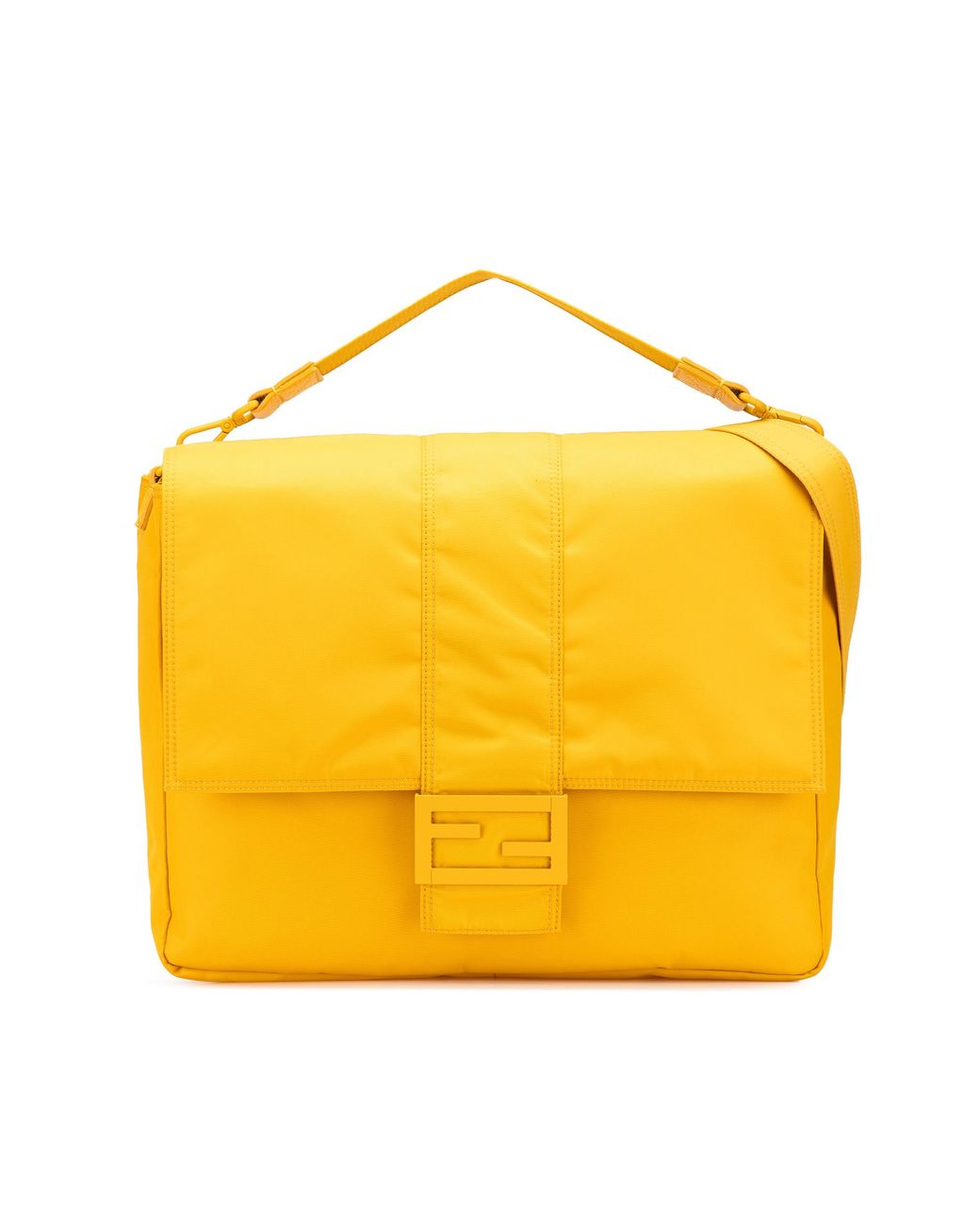 Fendi Yellow Handbag Logo