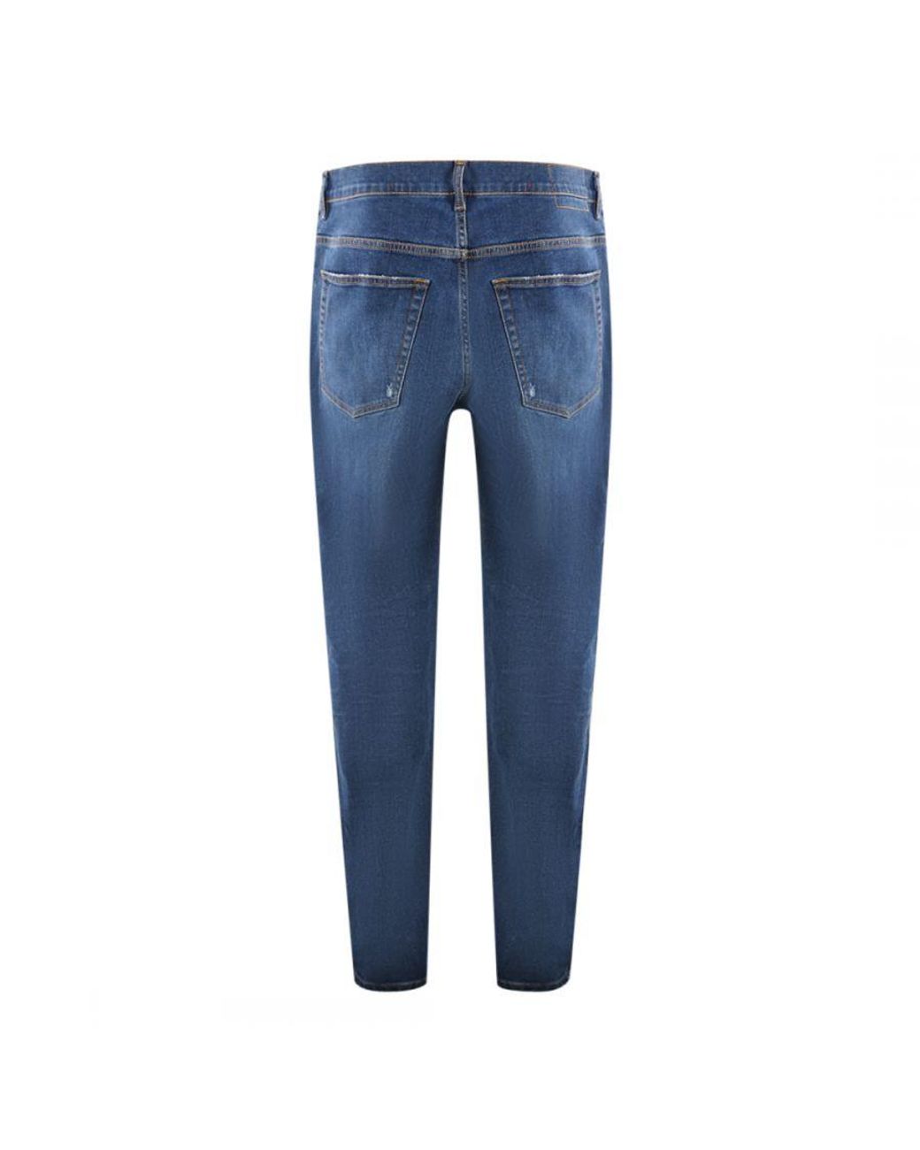 DIESEL Blue D-Fining 09E07 Jeans Cotton for men