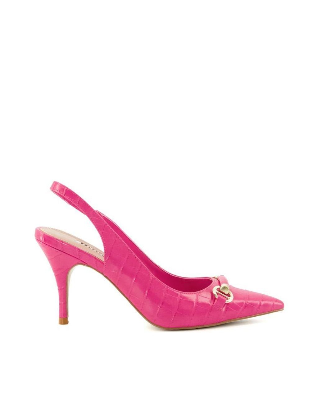 Dune Ladies Circuit Snaffle Trim Slingback Court Shoes in Pink Lyst UK