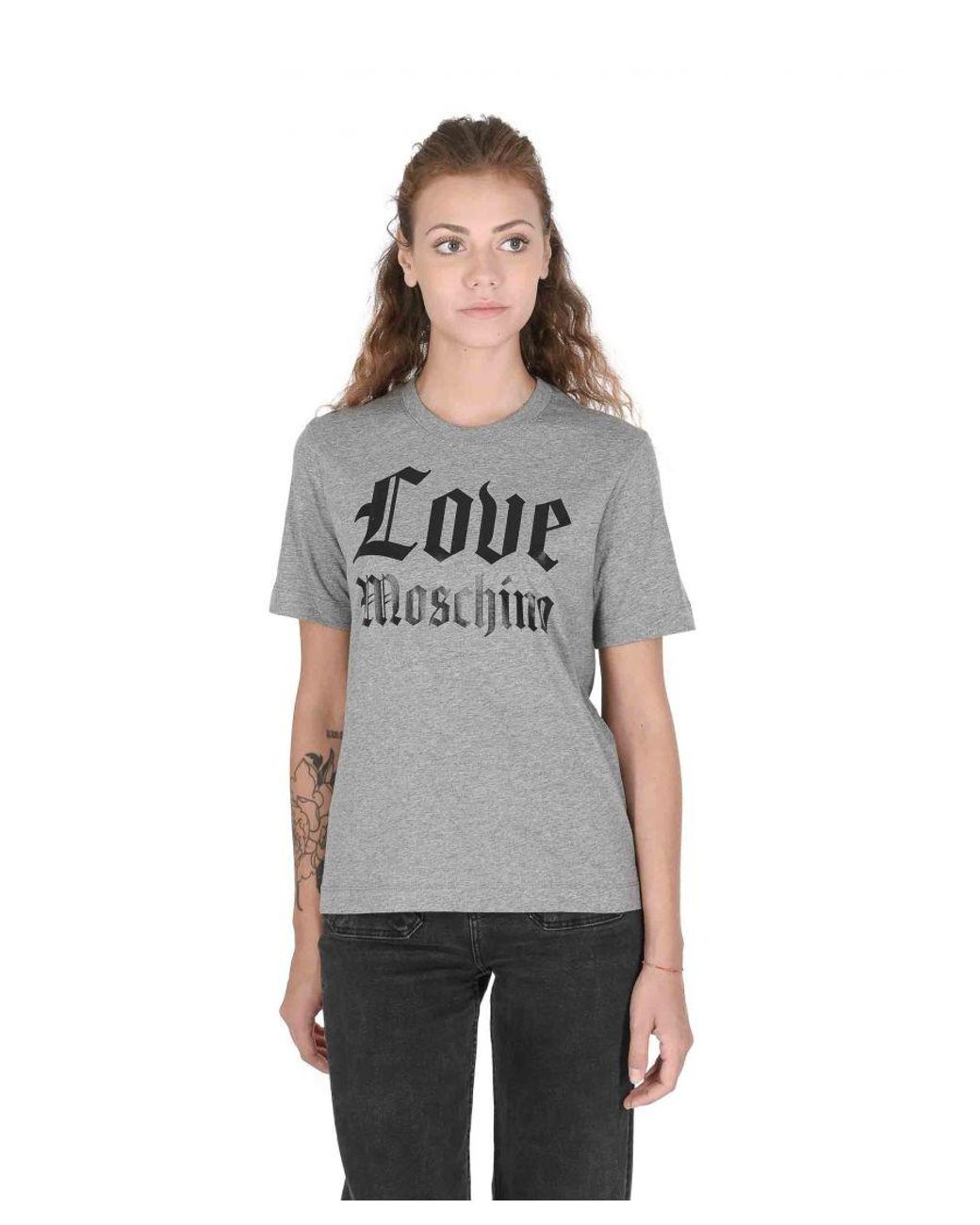 Love Moschino Gray T-Shirt