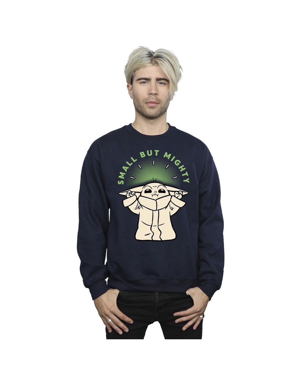 Star Wars Blue The Mandalorian But Mighty Grogu Sweatshirt for men