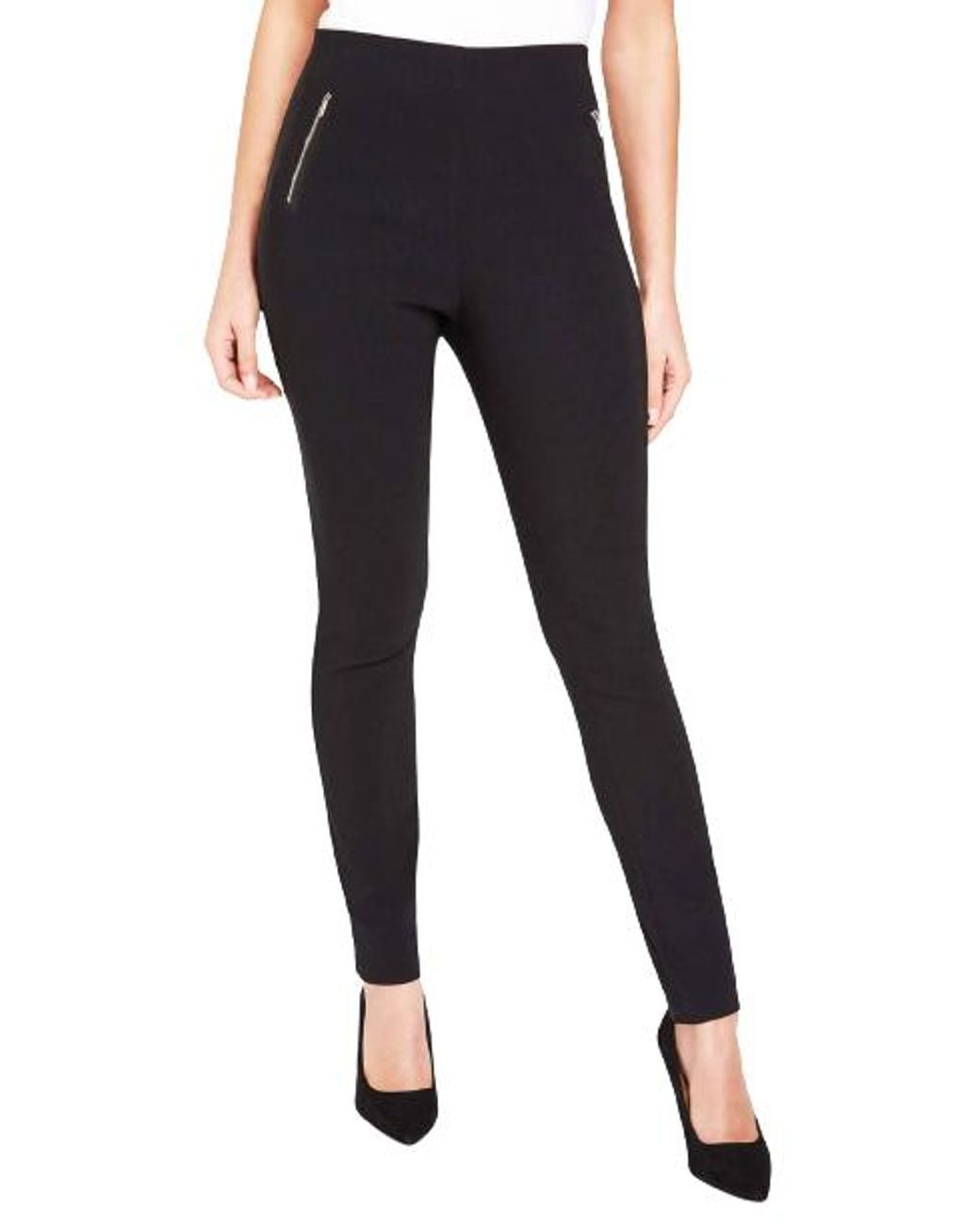 Roman Black Zip Detail Stretch Trouser