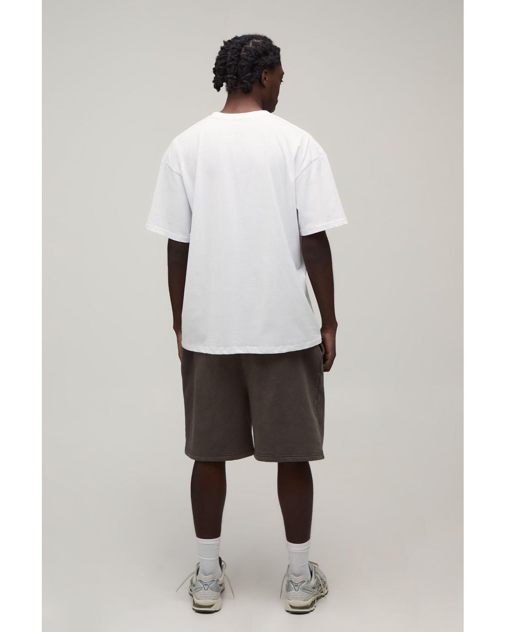 BoohooMAN White Oversized Ice Cube License Print T-Shirt for men
